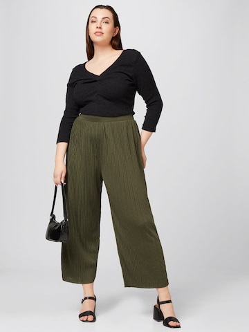 Wide leg Pantaloni di Guido Maria Kretschmer Curvy in verde