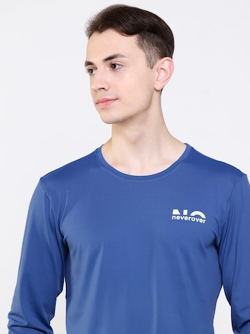 neverover - Camiseta funcional en azul