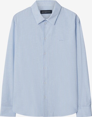 Adolfo Dominguez Regular fit Button Up Shirt in Blue: front