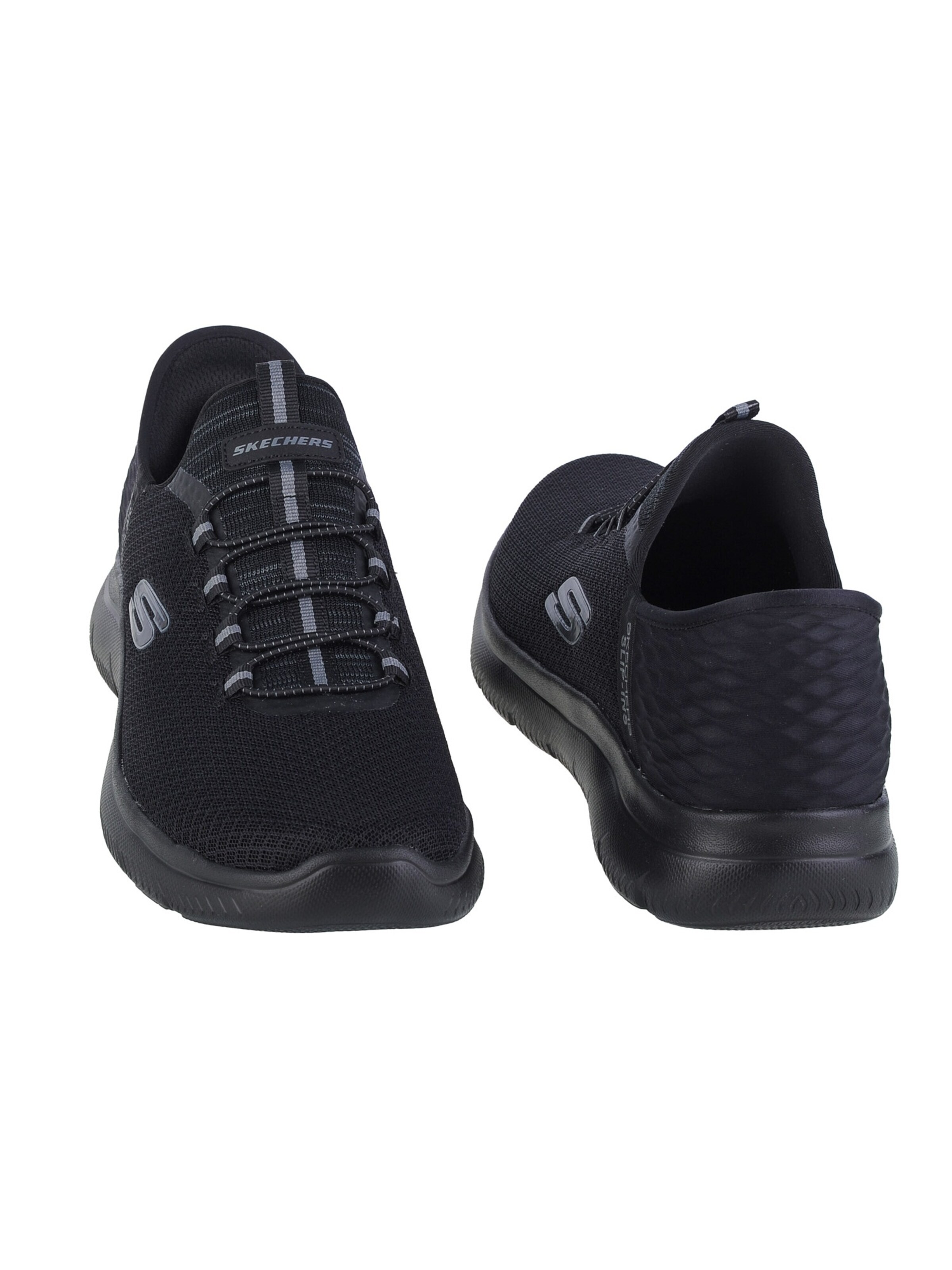 SKECHERS Rövid szárú sportcipők - fekete
