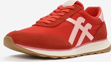 FitFlop T-Bar Sandals in Red: front