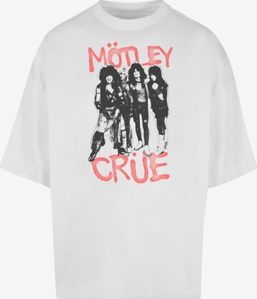 Merchcode Shirt 'Motley Crue' in Wit: voorkant
