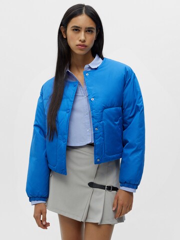 Pull&Bear Between-Season Jacket in Blue: front