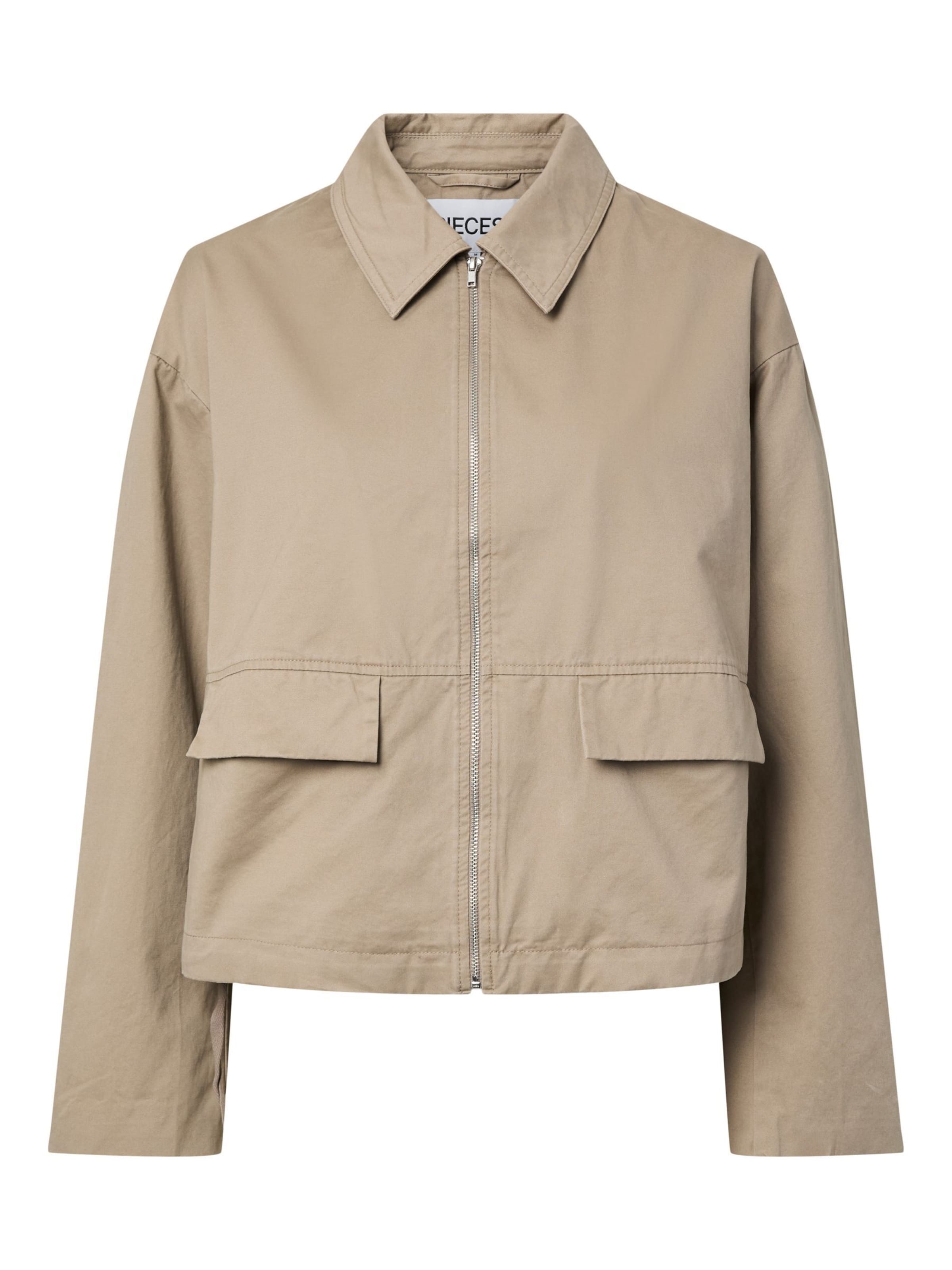 PIECES Between-season jacket 'PCPam' in Grey: front