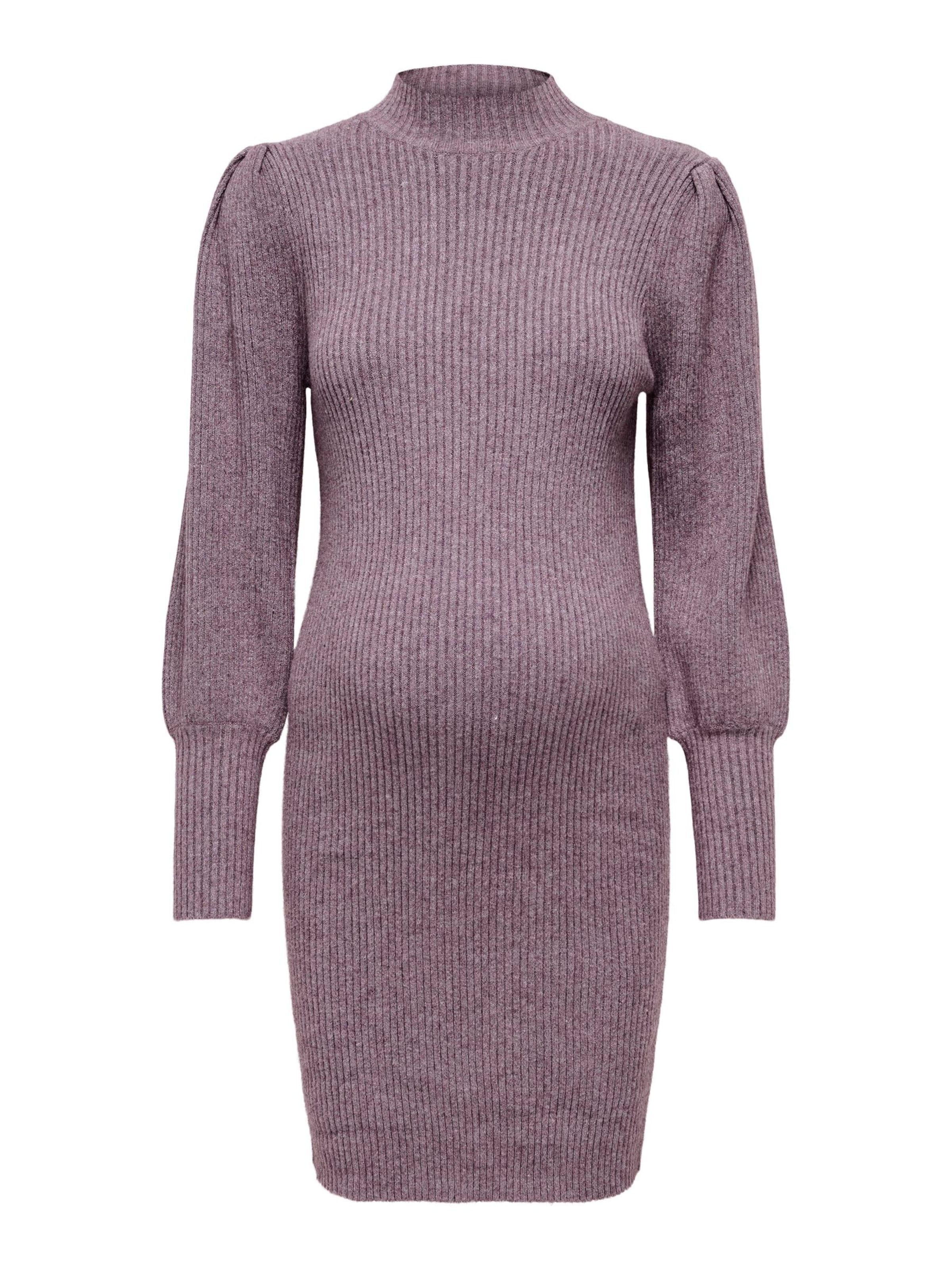 Only Maternity Knitted dress 'OLMKATIA' in Purple: front