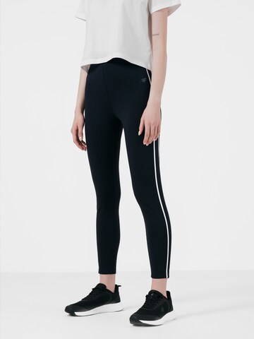 Skinny Pantalon de sport 4F en bleu : devant