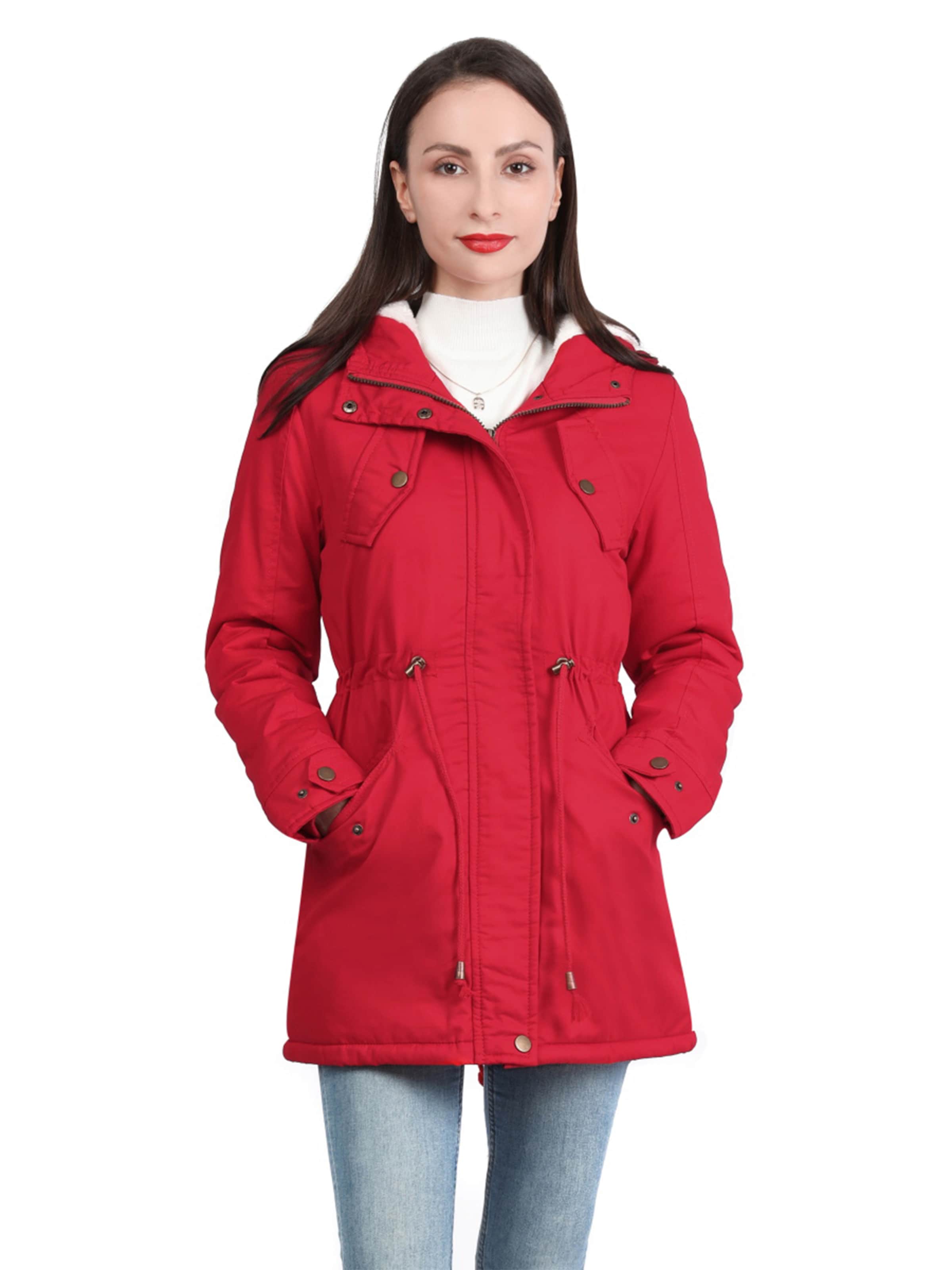 Youthup Winter Jacket in Red: front