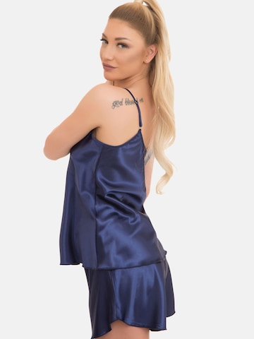 Evoni Pajama 'Set aus Satin' in Blue