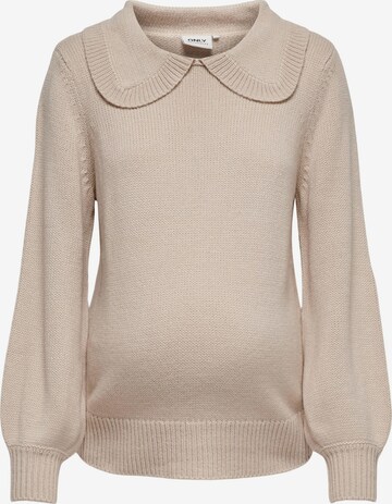 Only Maternity Pullover in Beige