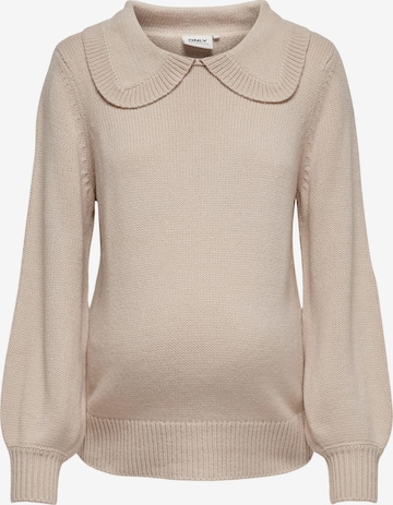 Only Maternity Sweater in Beige