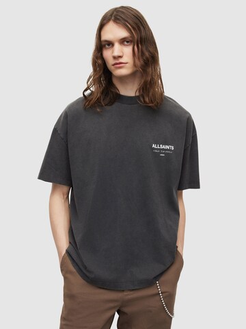 AllSaints Shirt 'Underground' in Grijs: voorkant