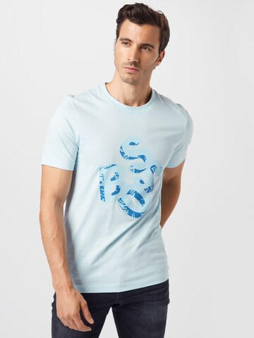 BOSS Black - Camiseta 'Tiburt' en azul: frente