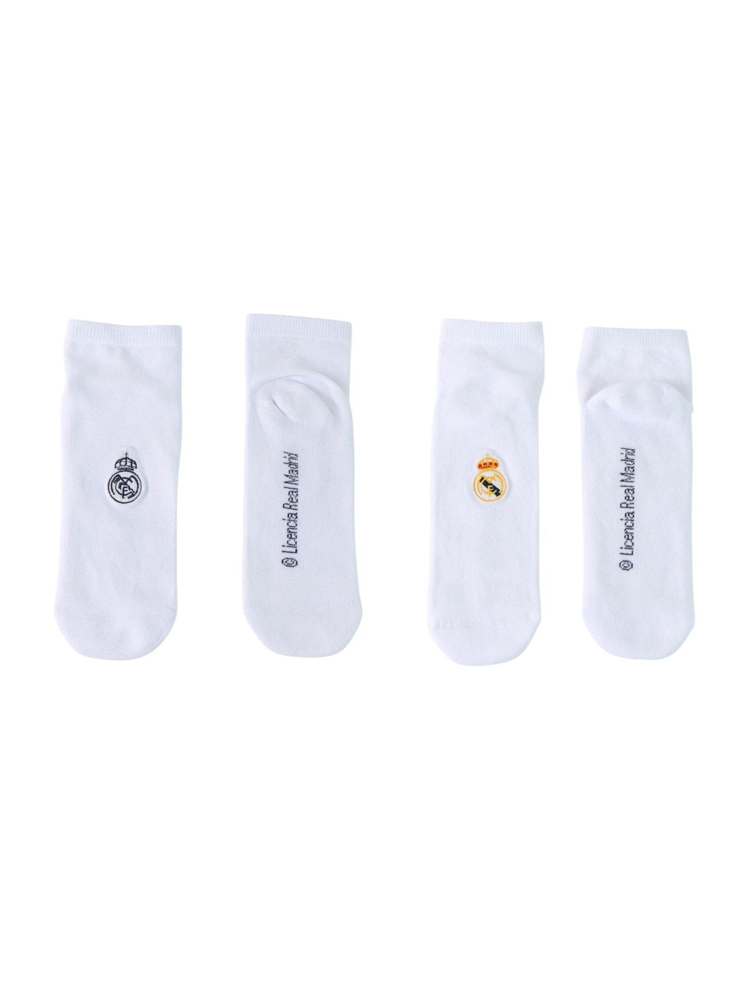 Chaussettes 'Socken 2er-Pack – Real Madrid' Cerdá en blanc : devant