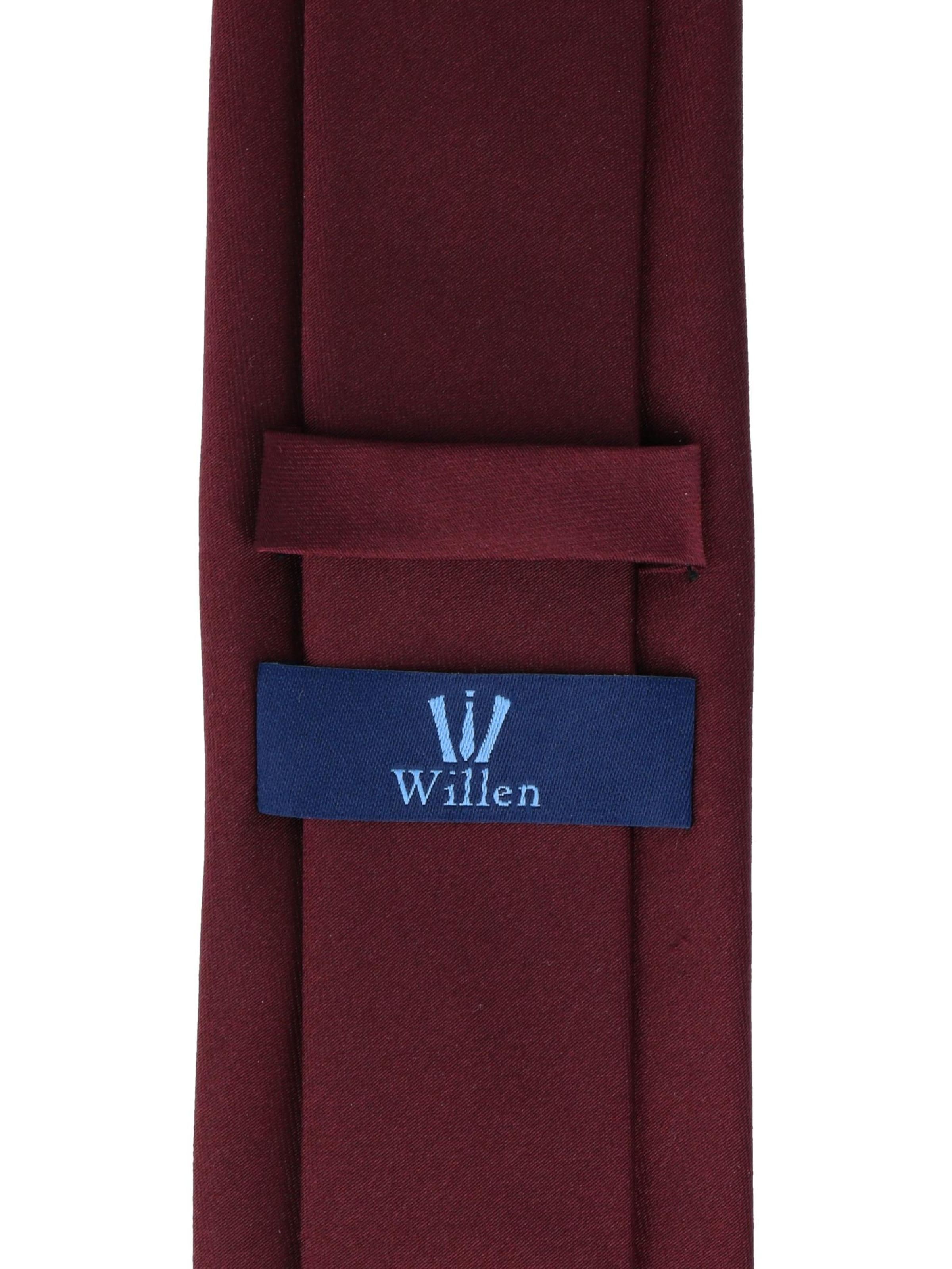 WILLEN Tie 'Uni de Luxe' in Red