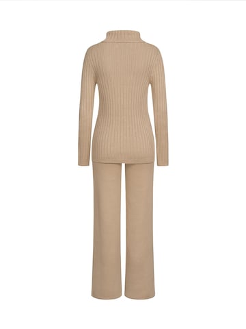 Pantalons de tailleur Anushka en beige