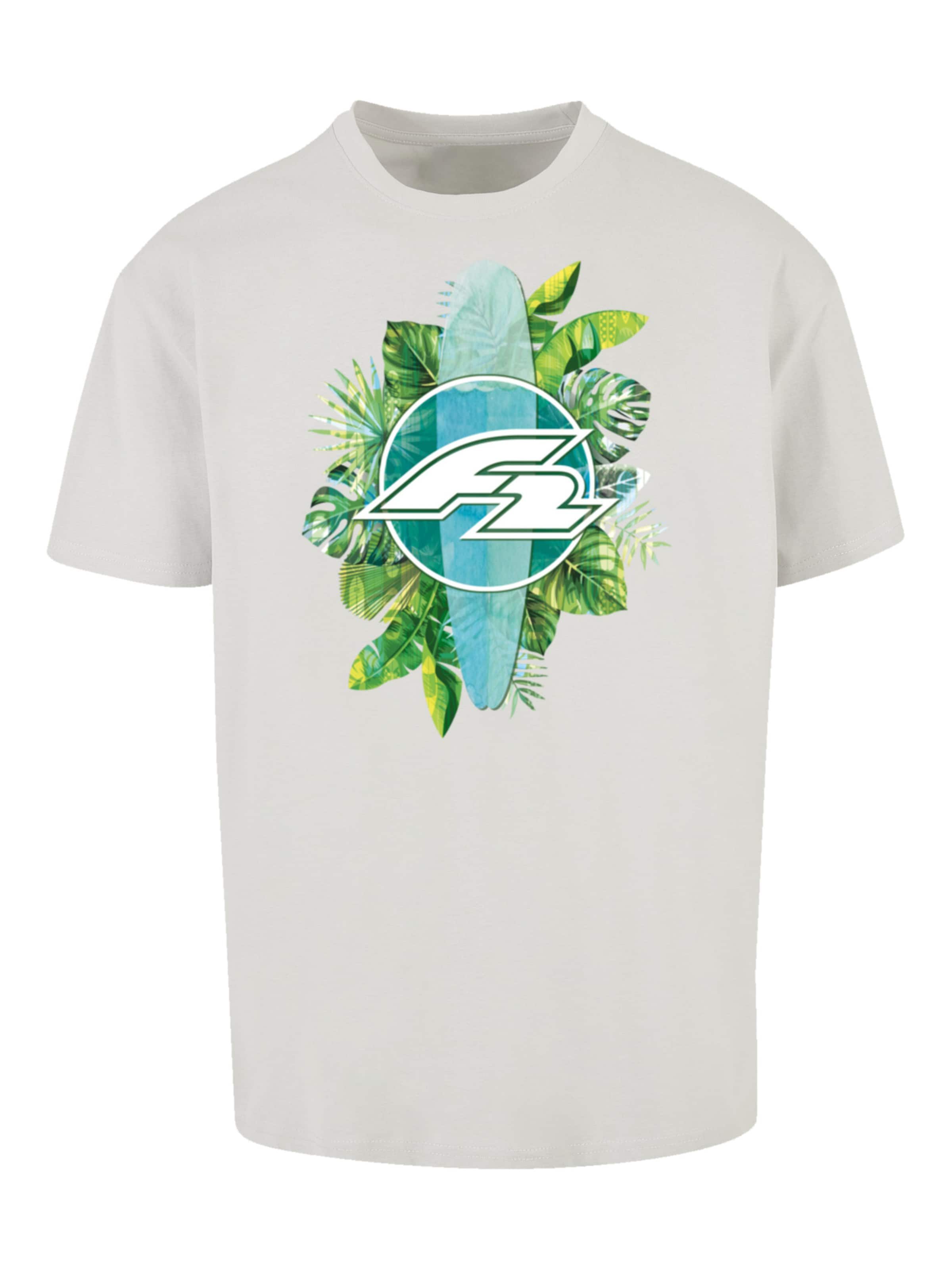 F2 Shirt 'F2 Tropical Surfboards Sommer' in Grey: front