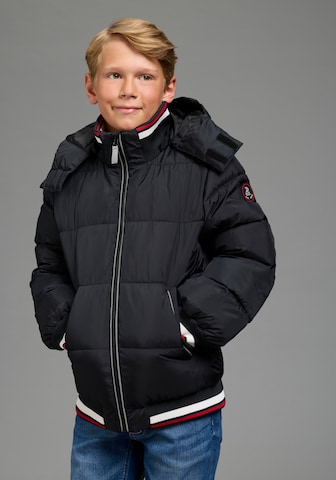 H.I.S EM Winter Jacket in Black: front