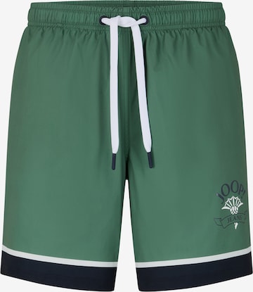 JOOP! Jeans Swim Trunks in Green: front