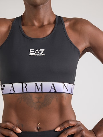EA7 Emporio Armani Μπουστάκι Αθλητικό σουτιέν σε μαύρο