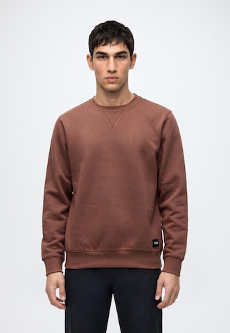 Vintage Industries Sweatshirt 'Greeley' in Brown: front