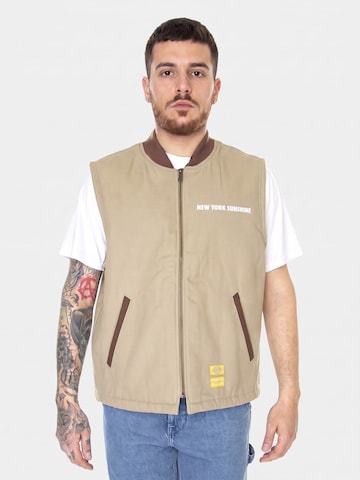 Gilet 'NYS Sherpa Lined Duck Vest Desert Sand' di DICKIES in beige: frontale