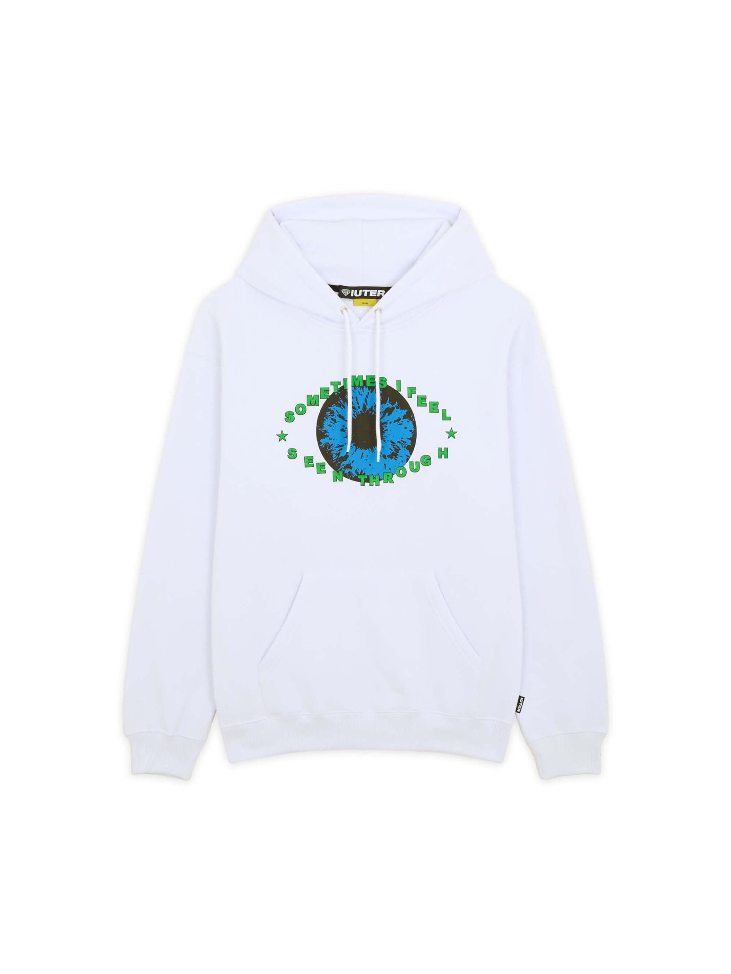 IUTER Sweatshirt 'Squad' in Wit: voorkant