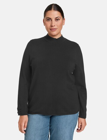 SAMOON Sweater in Black: front