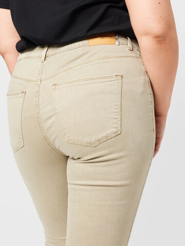 ONLY Carmakoma Skinny Jeans 'CHLOE' in Beige