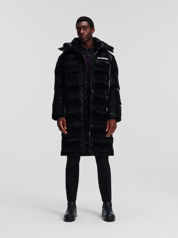 Karl Lagerfeld Χειμερινό παλτό σε μαύρο