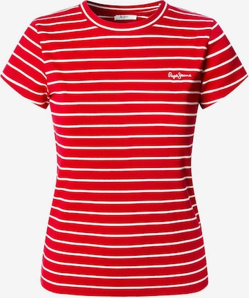 T-shirt 'Meribel' Pepe Jeans en rouge : devant