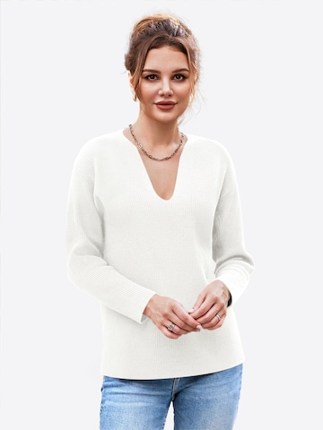 Imily Bela Pullover i hvid: forside