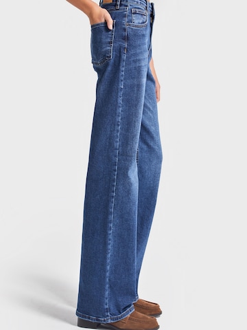 IT'S BASIC Regular Jeans 'Straight Mid Rise Jeans' in Blue