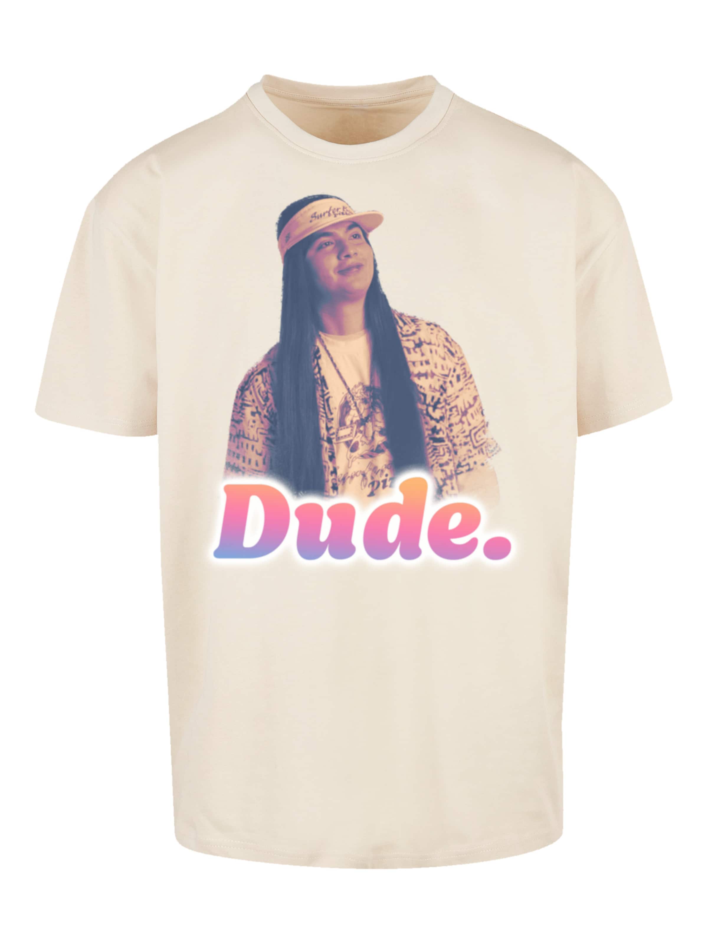 T-Shirt 'Stranger Things Argyle Dude Netflix TV Series' F4NT4STIC en beige : devant