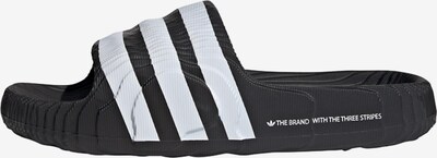 ADIDAS ORIGINALS Zapatos abiertos 'Adilette 22' en negro / blanco, Vista del producto