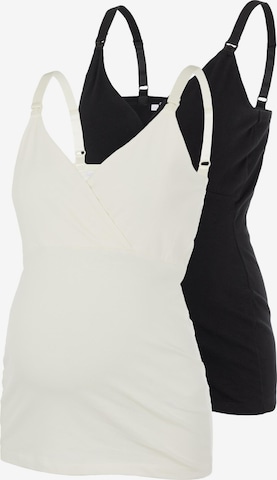 MAMALICIOUS Top 'Kea' in Black: front