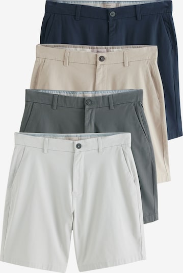 Next Chino hlače u boja pijeska / tamno plava / siva / bijela, Pregled proizvoda