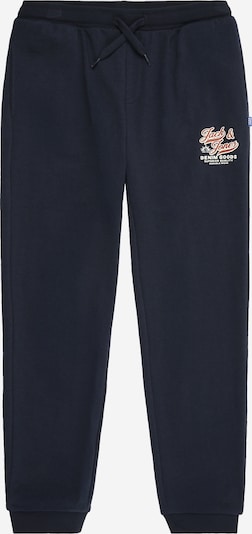 128 dydžio Kelnės 'JPSTElogo' iš Jack & Jones Junior, spalva – nakties mėlyna / tamsiai oranžinė / balkšva, Prekių apžvalga