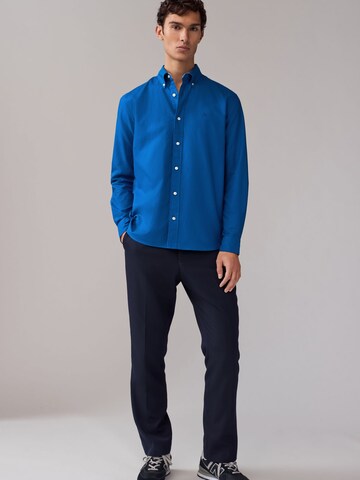 Next Slim fit Button Up Shirt in Blue