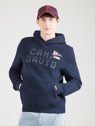 Felpa di CAMP DAVID in blu: frontale