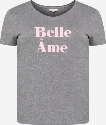 T-shirt 'QUOTE' ONLY Carmakoma en gris : devant