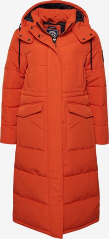 Manteau d’hiver 'Everest' Superdry en orange : devant