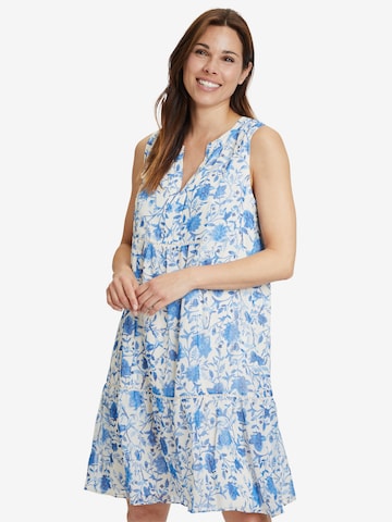 Vera Mont Summer Dress in Blue: front