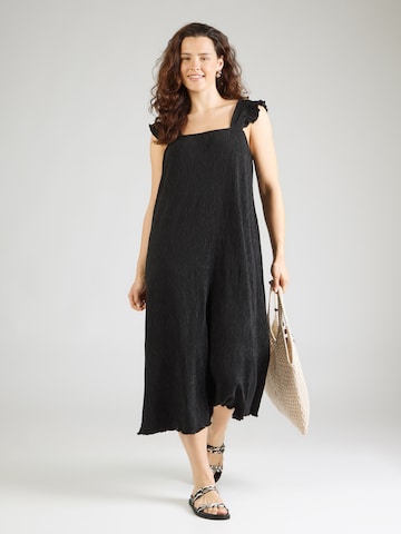 PIECES Curve - Vestido 'PCFLORA' en negro: frente