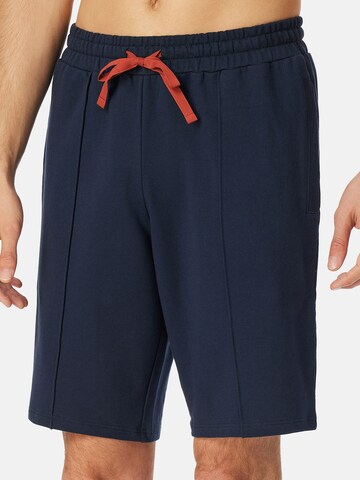 SCHIESSER Pajama pants ' Mix + Relax ' in Blue: front