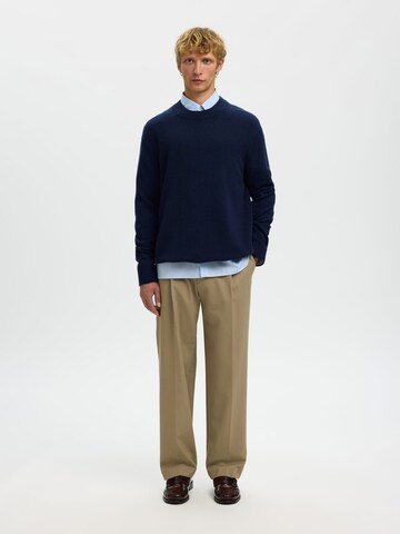 SELECTED Trui 'SLHReuben' in Blauw