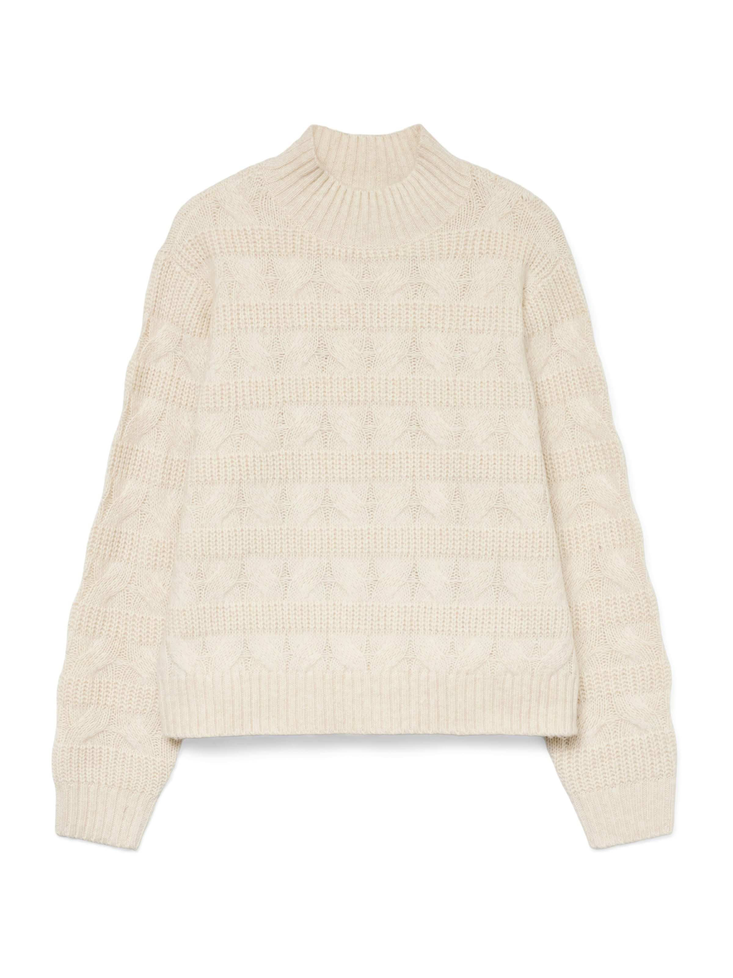 VERO MODA Trui 'VMVirgo' in Beige: voorkant