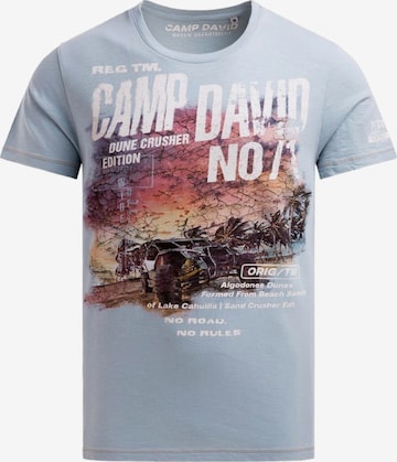 CAMP DAVID Shirt 'Dune Crusher' in Blue: front