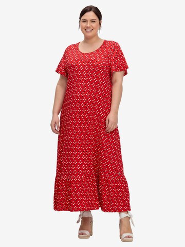 SHEEGO Dress in Red: front