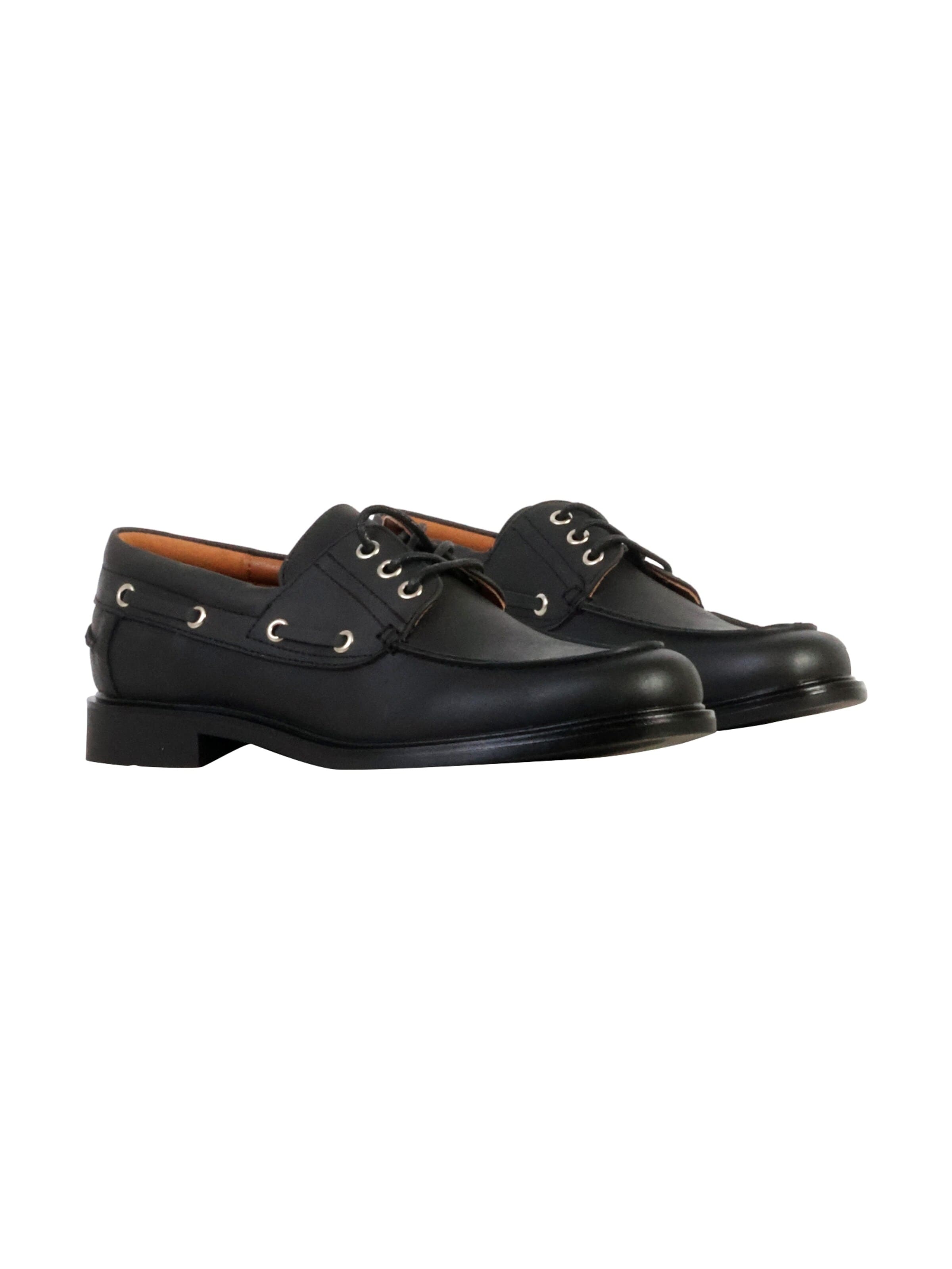 Chaussure basse 'Schnür-Mokassin' Super Mode en noir