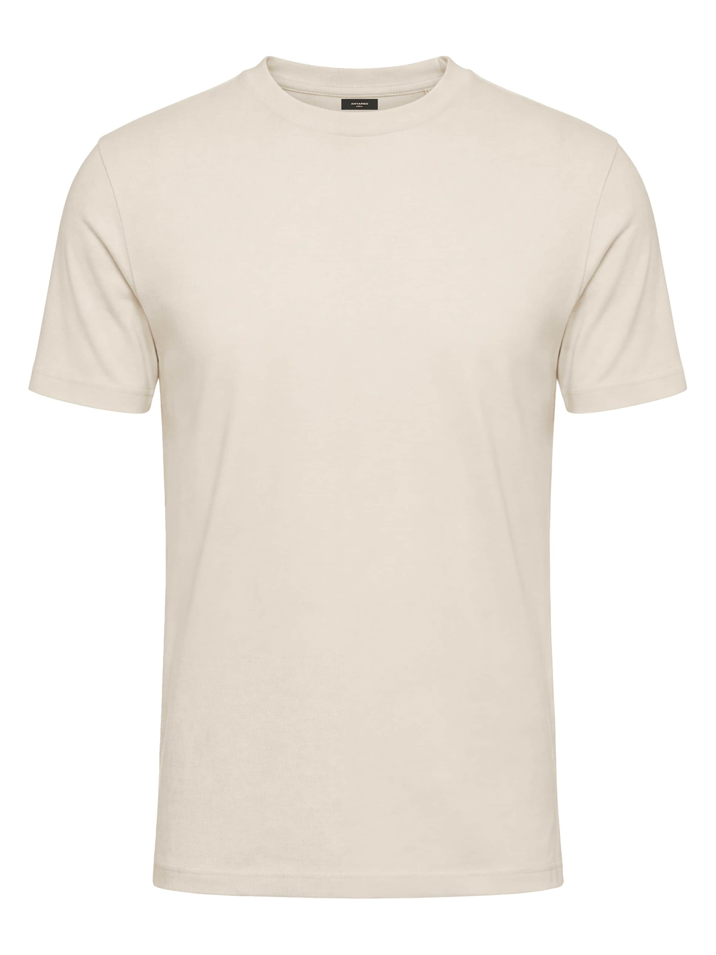 Antargo Shirt 'High Neck'‌‌ in Weiß: Vorderseite